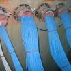 Proper firecaulking of cables